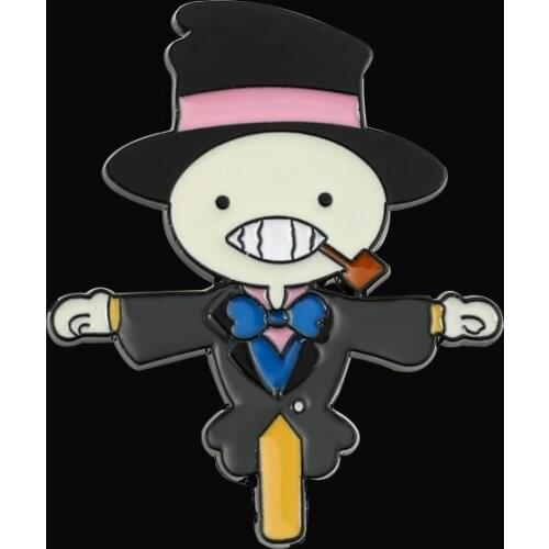 Howl’s Moving Castle Scarecrow Kabu Brooch Pins Enamel Metal Badges Lapel Pin Brooches Jackets Jeans Fashion Jewelry Accessories