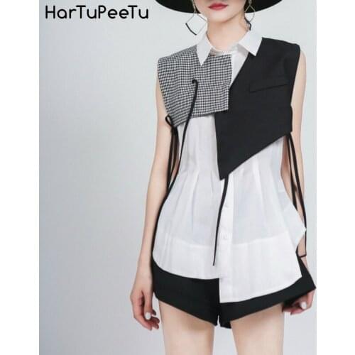 Hot Shorts Pants 3 Piece Set Women Suits Elegant Plus Size Fit Casual Black Shorts White Blouse and Bandage Vest Waistcoat Sets