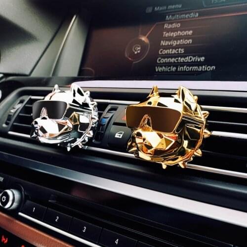 Creative Perfume Bulldog Aromatherapy Car Accessories Bulldog Car Perfume Aromatherapy Air Freshener Aromatherapy Perfume