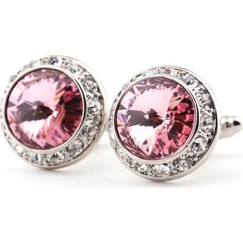 Round mens shirt cuff links