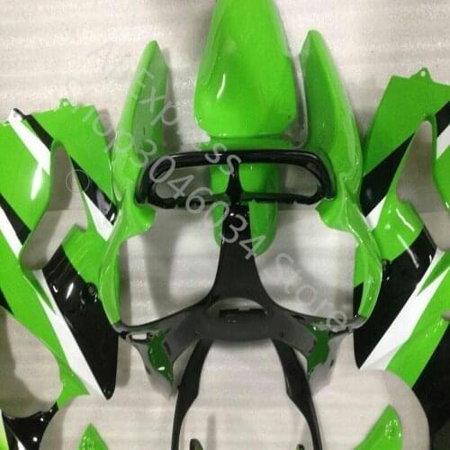 Injection molding fairings fit for Kawasaki ZX-6R 2000 2001 2002 green black fairing kit Ninja ZX6R 00-02