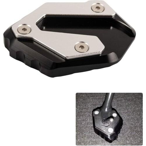 Motorcycle Accessories Kickstand Side Stand Pad extension Plate for YAMAHA MT-07 XSR700 Xsr 700 Tracer 900 Black