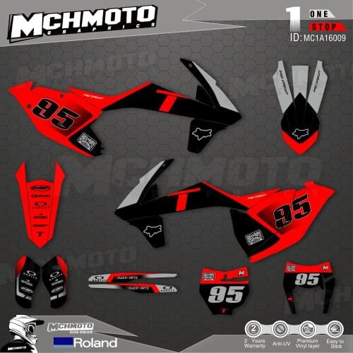 MCHMFG Customized Team Graphics Backgrounds Decals Custom Stickers For17-19EXC 16-18SX-F