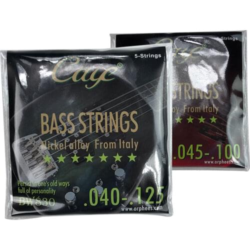 New Caye Bass Strings 4-String 5-String 6-String Guitar Accessories Musical Instruments Nickel Alloy 030-125 040-125 045-100
