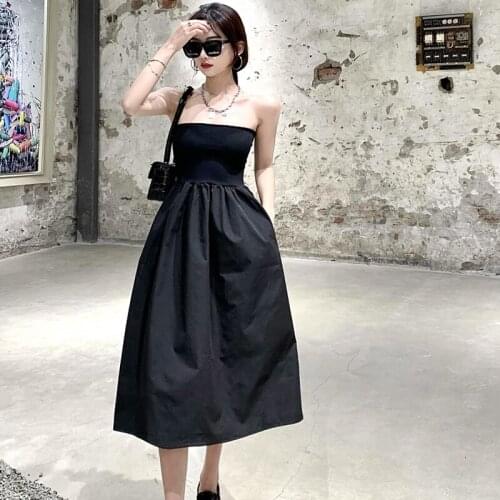 Women Dresses Summer 2021Sukienka Midi Wrap Off Shoulder Vestidos Formales Sexy Temperament High Waist Suknie Wieczorowe A254