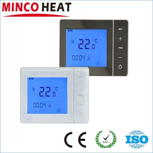 110V 230V Warm Floor Big LCD Display Programmable Room Thermostat Temperature Controller With Fahrenheit
