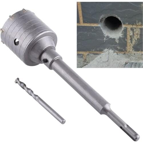 SDS Plus Shank Concrete Cement Stone 65Mm Wall Hole Saw Drill Bit 200Mm Rod Mark