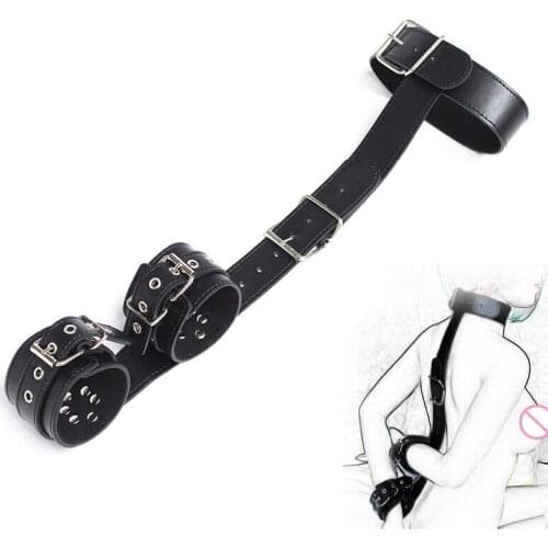 Neck Hand Bondage Cuffs Slave Collar Anti-Back Handcuffs BDSM Women Adult Games Sex tools Restraints Erotic Toys For Sex Couple