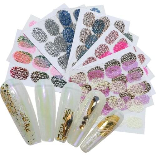Mixed 12Pcs/Bag Stylish Nail Ornament Snake Pattern Hollow Transfer Sticker Easy to Use Nail Decal Thin Texture for Girls