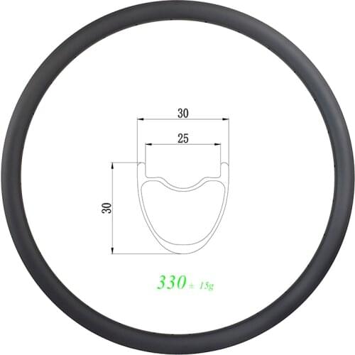 330g SUPER LIGHT 29er MTB XC SL 30mm clincher tubeless carbon rim 30mm deep UD 3K 12K matte glossy 24H 28H 32H mountain wheel