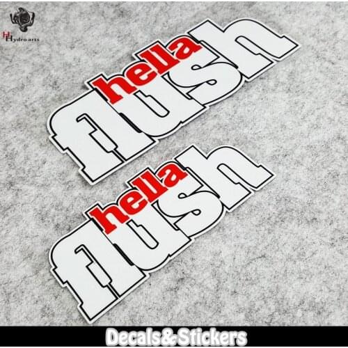 NO.LN274 Car Modification Hella Fush Style MOTO GP Reflective Car Sticker Decals Racing Motorcycle Windshield Bike Tank cup