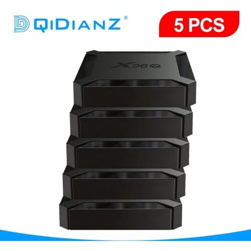 DQiDianZ Smart X96Q 5pcs TV BOX Android 10.0 Allwinner H313 QuadCore Media Player Set Top Box pk h96max x96air hk1max