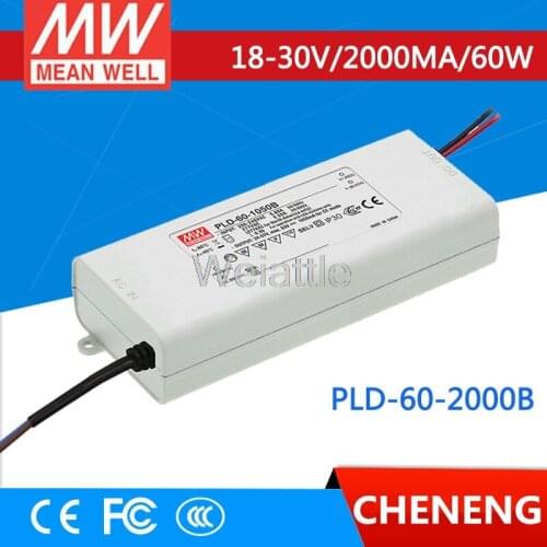 MEAN WELL original PLD-60-2000B 30V 2000mA meanwell PLD-60 30V 60W Single Output LED Switching Power Supply