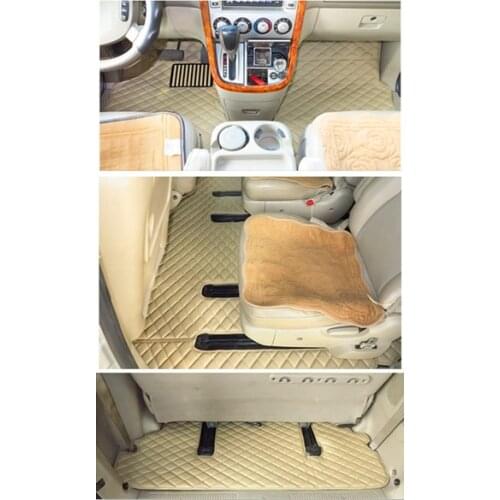 High quality! Full set car floor mats + trunk mat for KIA Carnival 7 8 seats 2014-2004 waterproof rugs carpets for Carnival 2008
