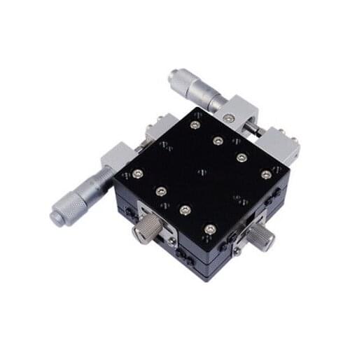 XY 2axis 60X60mm Left Adjustable Precision Linear Stage Cross-roller Bearing