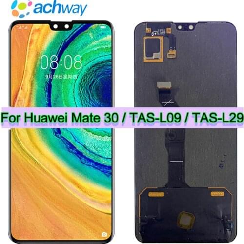 AMOLED For Huawei Mate 30 LCD TAS-L29 TAS-L09 LCD Display Touch Screen Digitizer Sensor Glass Assembly Huawei Mate 30 Display
