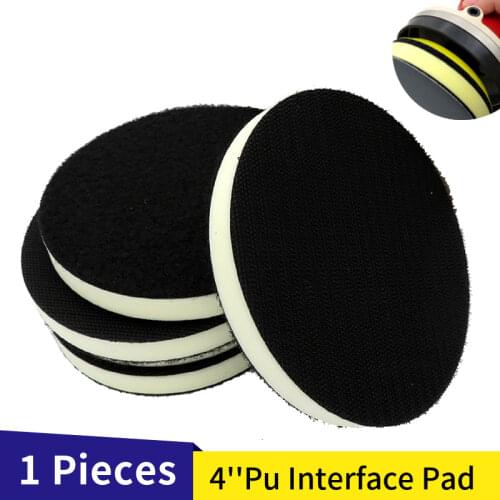 4 Inch 100mm PU Foam Interface Pad Sander Backing Pad Polishing Pad Hook and Loop Damping & Protection