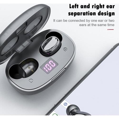 275 Mini TWS Wireless Earphone Bluetooth 5.0 LED Digital Display Touch Control In-ear Earphones Headsets Sport Headphones With M