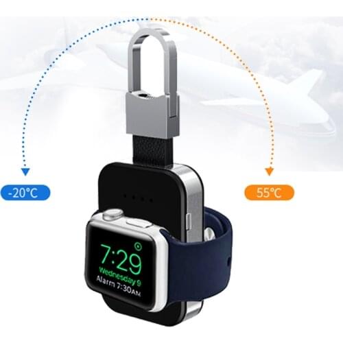 KeyChain Wireless Charger for Apple Watch 5 4 3 2 44mm/42mm/38mm/40mm iWatch Portable watch External battery Pack power bank