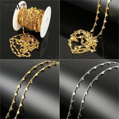 Stainless Steel Chain Women Men DIY Jewelry Making Materials 10m/Spool Gold color Necklace Bracelets Findings 10x5x1.50mm
