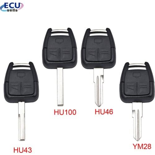 3 Button HU43/ HU100/HU46 /YM28 Blade Remote Car Key Shell for Vauxhall Opel Corsa Agila Meriva Combo Car Key Case