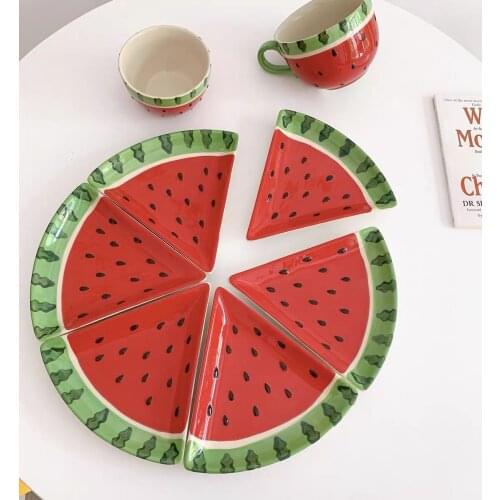 Watermelon Slices Fruit Plate, Cups, Bowls, Dessert Plate, Dinner Plates, Sold in Slices