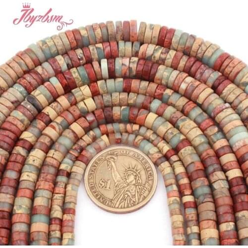 2x4,3x6,3x8mm Heishi ShouShan Stone Beads Loose Natural Stone Spacer Beads for DIY Women Jewelry Making Necklace Bracelet 15"