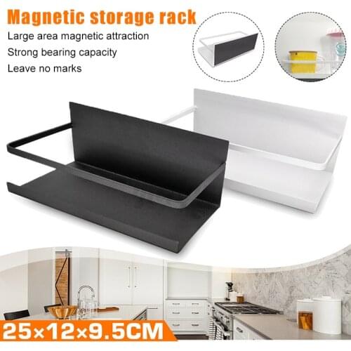 Kitchen Refrigerator Side Storage Sidewall Holder Magnetic Organizer Shelf Rack Home WXV Sale