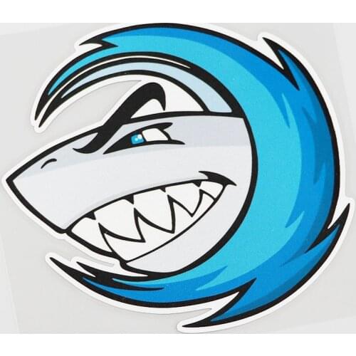 Hot Sell Creative Shark Car Sticker Marine Organism Pvc Decal Superior Quality Motorcycle Decal Vinyl Sunscreen Anti-UV PVC