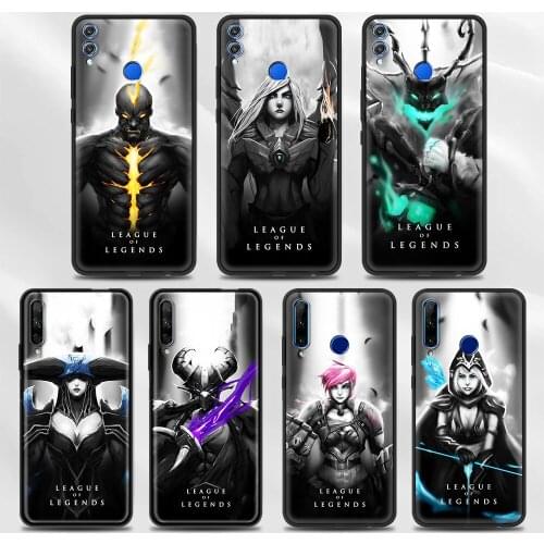 Fashion League of Legends Game Phone Case For Honor 20 Lite 9X Pro 8X Play 9A 9S 8S 10 30 30i Soft Silicone Black Cover Funda