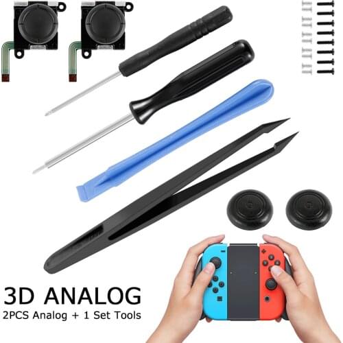 New Repair Parts 3D Analog Thumb Stick for Nintend Switch NS Analog Joystick Joy-Con Caps Replacement Left/Right Controller Kit