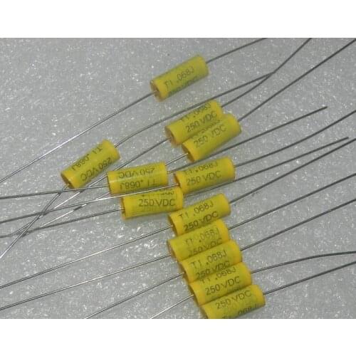 Original new 100% 250v0.068uf 683J 250VDC MKP axial film capacitor PMT250S68J00A (Inductor)