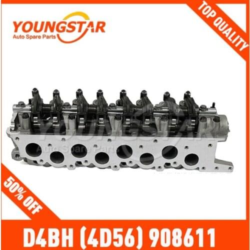COMPLETE CYLINDER HEAD 4D56 908611 Pajero L300 (valve just out form the main surfece level)