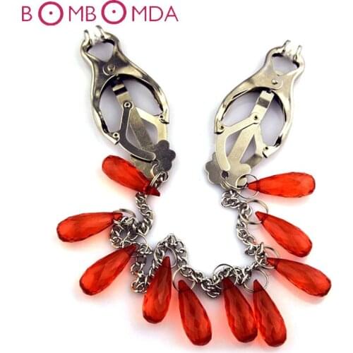 Sex Shops Butterfly Shape Nipple Clamps BDSM Bondage Sex Toys For Woman Couple Foreplay Bondage Adult Games Adults Erotic Toys