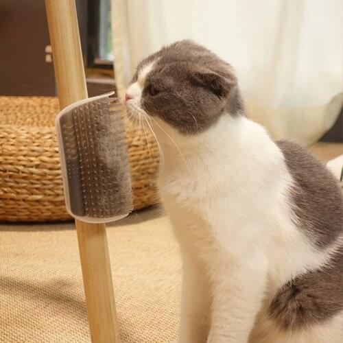 Pet grooming utility needle comb brush Cat corner hair rubbing device tickling toy massage cat rubbing device cat rubbing