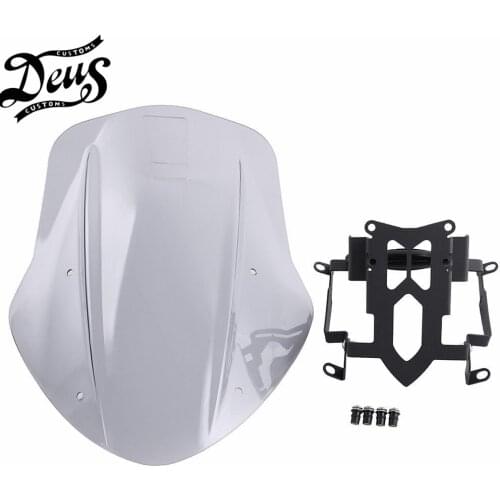 Motorcycle Parts New For 2014-2018 Ducati Diavel Windscreen Windshield Cover Wind Deflector with Mounting Bracket 2015 - 2017