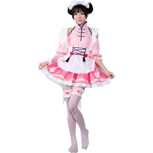 Brdwn Arena Of Valor Game Girls Xiao Qiao Kinomoto Cosplay Costumes Sakura Lolita Apron Maid Dress