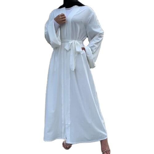 2021 Fashion Prayer Robe Muslim Dubai Saudi Arabia Long Dress Black Islamic Wear Lady Islamic Clothing Solid Dress Maxi Dress