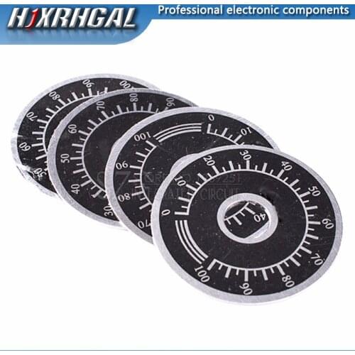 10pcs 0-100 WTH118 potentiometer knob scale digital scale can be equipped with WX112 TOPVR hjxrhgal