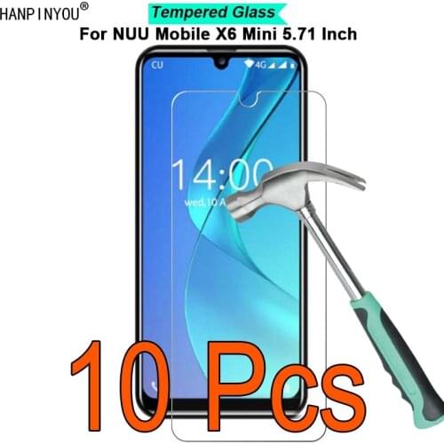 10 Pcs/Lot For NUU Mobile X6 Mini 5.71" 9H Hardness 2.5D Ultra-thin Toughened Tempered Glass Film Screen Protector Guard
