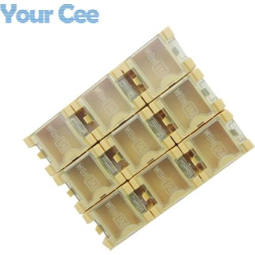 20 pcs DIY Electronic Kit Components Box Laboratory Storage Box IC SMT SMD White Yellow Blue Green Red 32.7*26*21.5mm