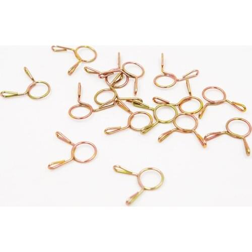 20pcs Fuel Line Oil Air Tube Clamp Hose Spring Clip Fastener 8mm For RC Fuel Model Accessories