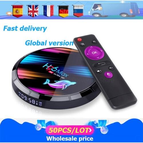 50pcs Android 9.0 TV Box H96MAX X3 1000M Amlogic S905X3 8K Dual Wifi BT Fast Smart TV BOX H96MAX X3 Wholesale Price