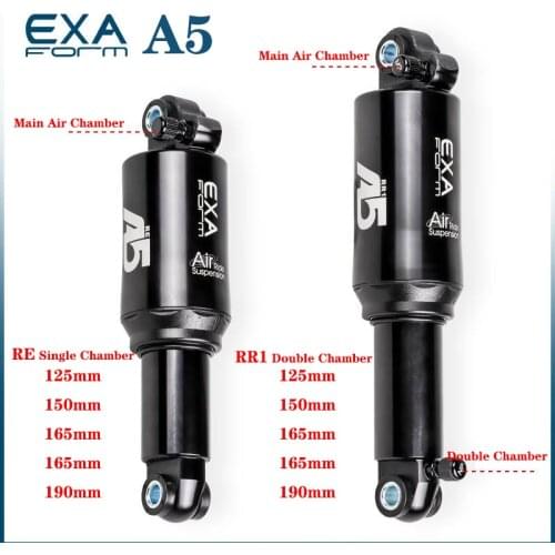 KS A5 bicycle double single air 125mm/150mm/165mm/190mm/rear cylinder shock absorber bicycle parts
