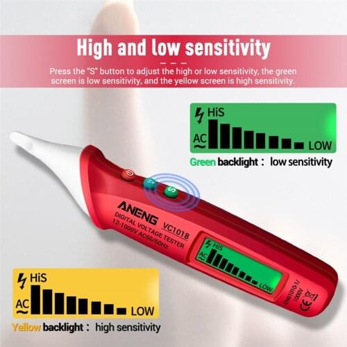 ANENG VC1018 Voltage Current Meter Ammeter Detector Wattmeter Voltage Tester Doctor Detector Digital AC Voltage Tester Pen