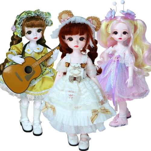 DBS Little Angel 1/6 BJD mechanical joint body with makeup including eyes clothes shoes girl SD