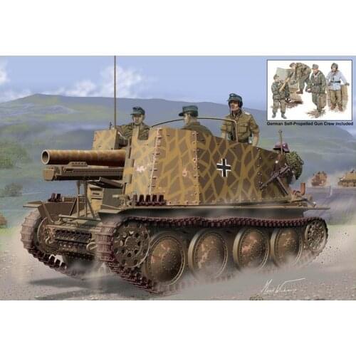 DRAGON 6857 1/35 Geschutzwagen 38 H fur s.IG.33/1 Initial Production w/Gun Crew - Scale model Kit