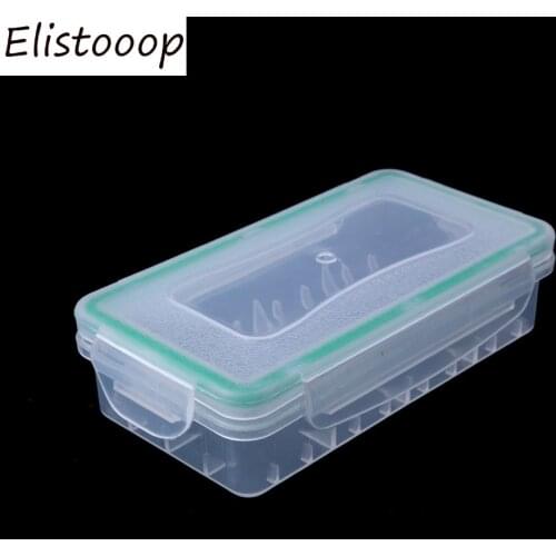 Elistooop 5pcs Battery Box Portable Small Battery Case Holder Hard Plastic Pretty Storage Boxes for 18650 batteries