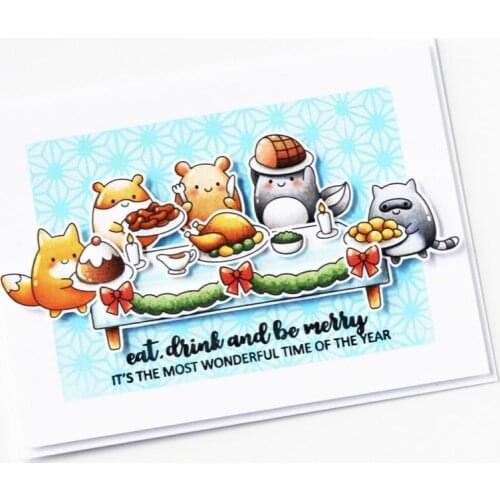 11x16 Little squirrels eat New Transparent Clear Rubber Stamp Sheet Cling Scrapbooking Photo Album PaperCard DIY Craft