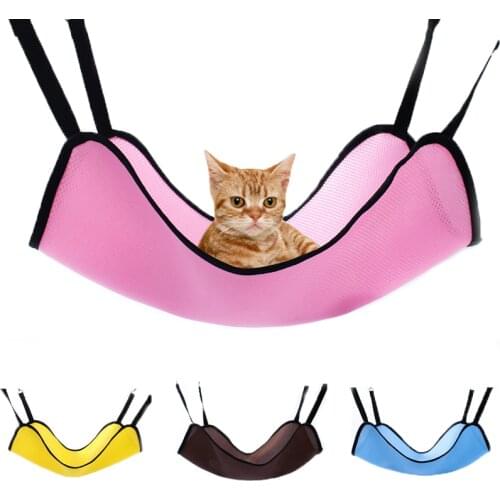 Cat Hammock Install in the Cat Crate Cages Bed Hanging for Kitten Big Cats 4 Colors Big Capacity Pet Bed Breathable Gird Kennel